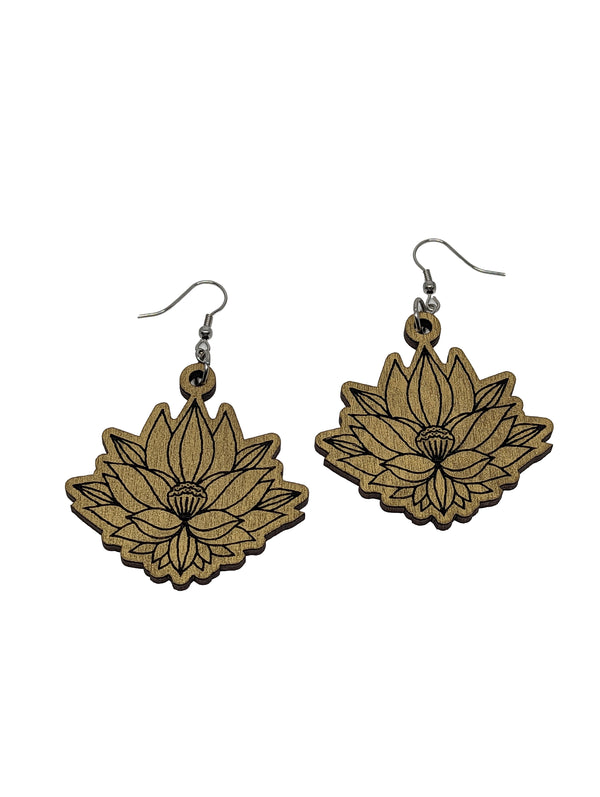 Lotus Dangle Earrings