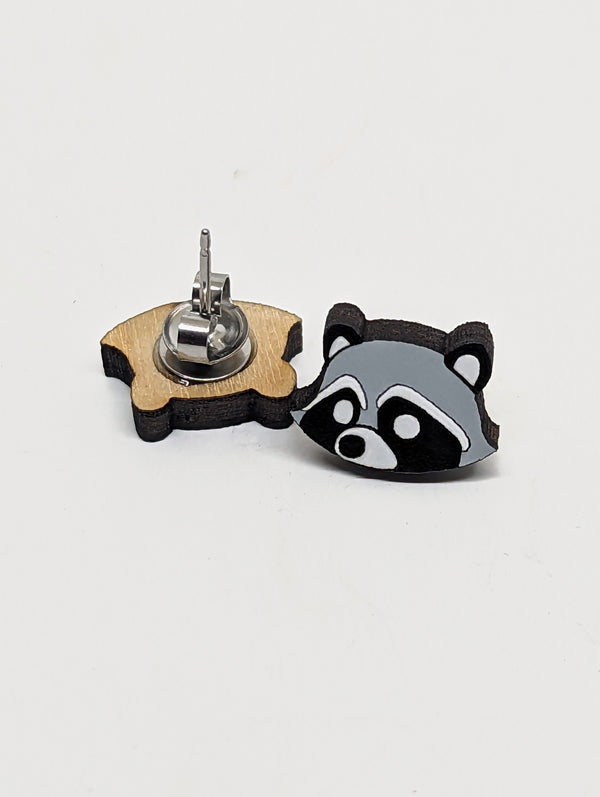 Raccoon Earrings