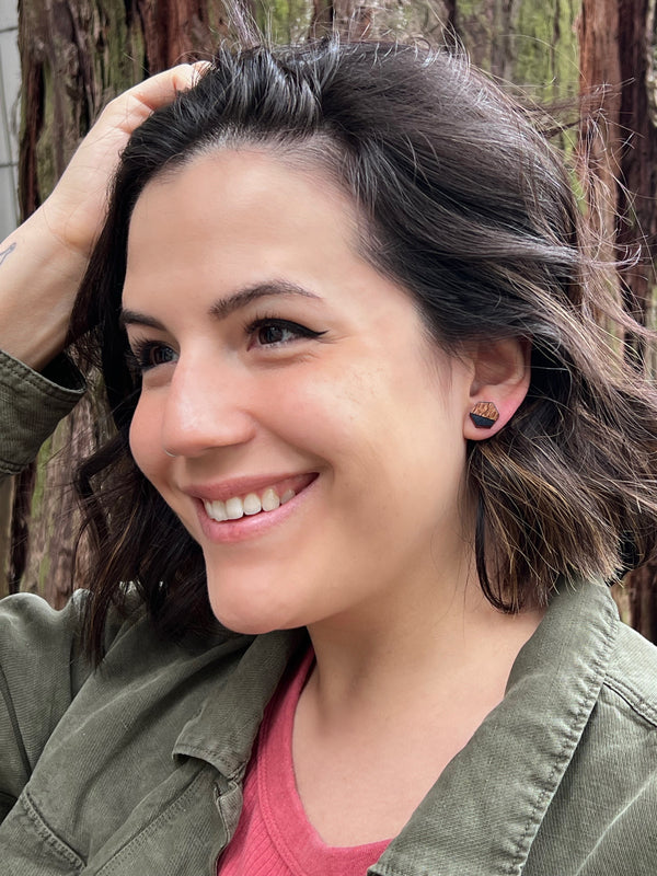 Dip Hexagon Earrings