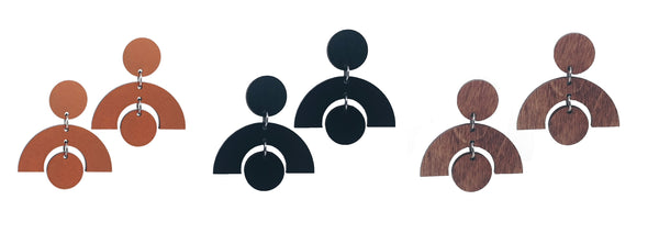 Two Moons Dangle Earrings