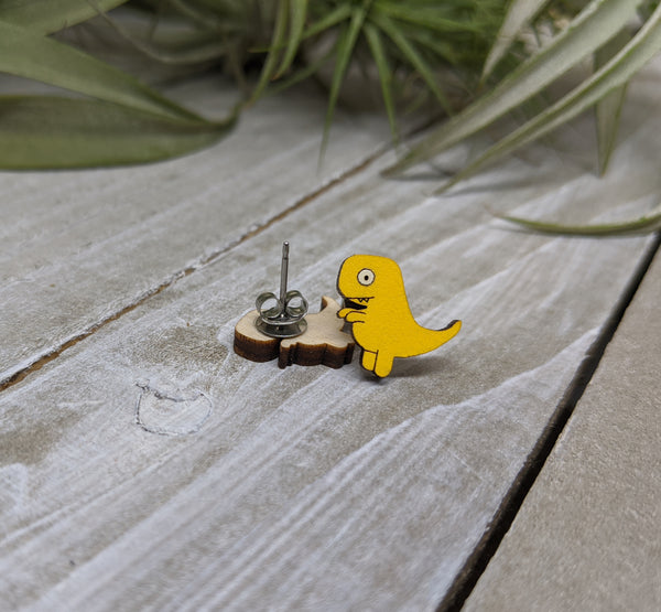 Short Arms the T-Rex Earrings
