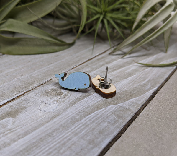 Whale Earrings