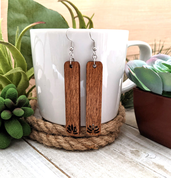 Lotus Dangle Earrings