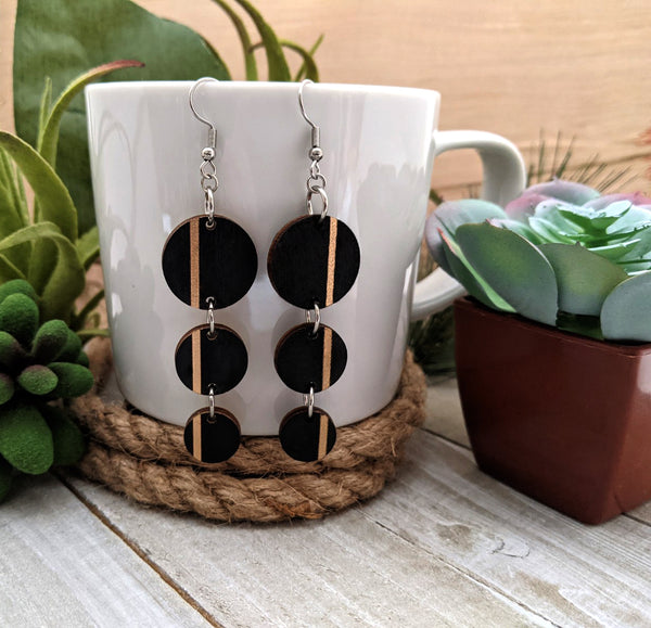 Three Dots Dangle Earrings
