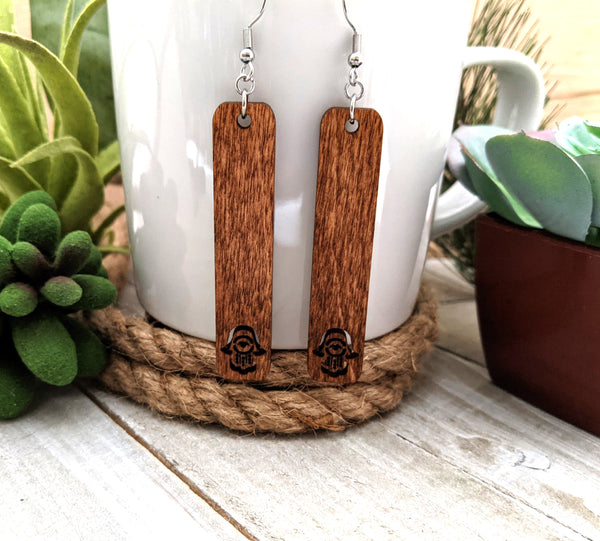 Hamsa Dangle Earrings