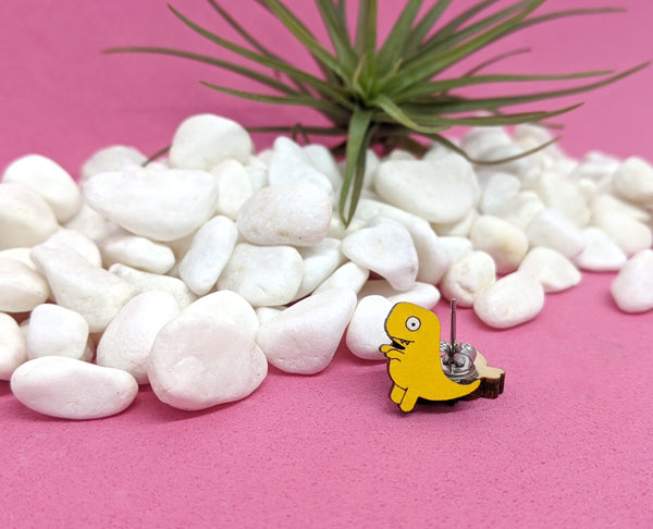 Short Arms the T-Rex Earrings