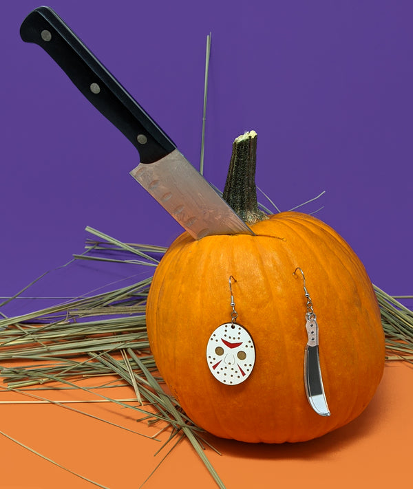 80's Slasher Dangle Earrings