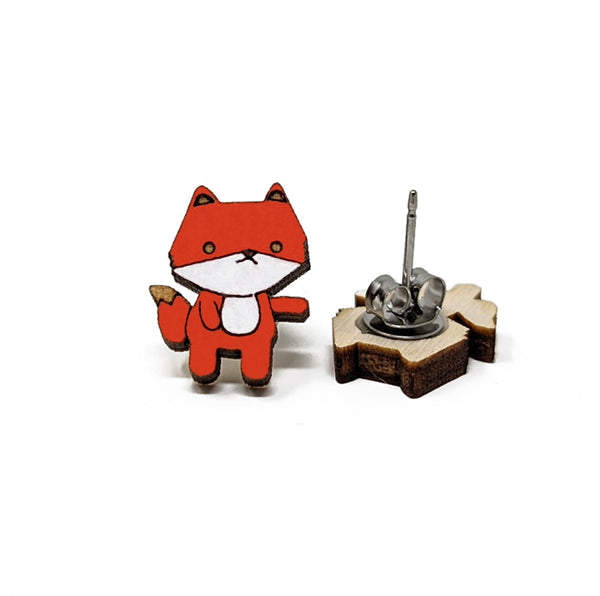 Cute Fox Stud Earrings