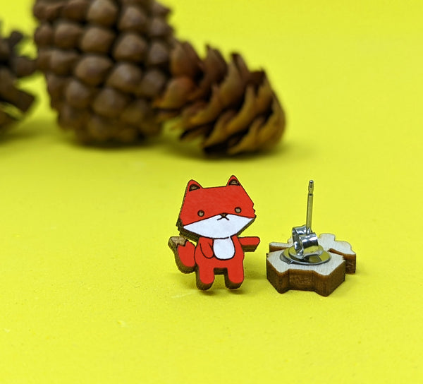 Cute Fox Stud Earrings