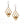 Load image into Gallery viewer, Bee Honeycomb Dangle Earrings