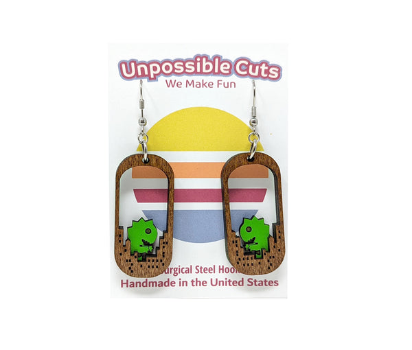 Monster Attack Dangle Earrings