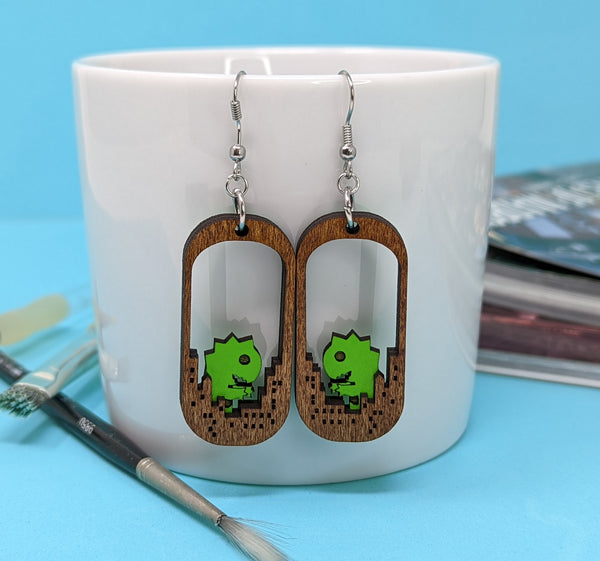 Monster Attack Dangle Earrings