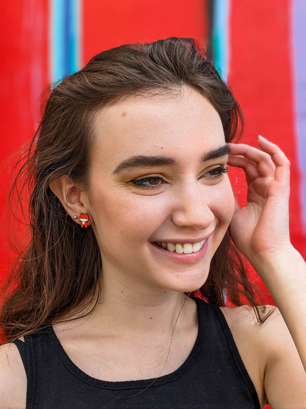 Cute Fox Stud Earrings