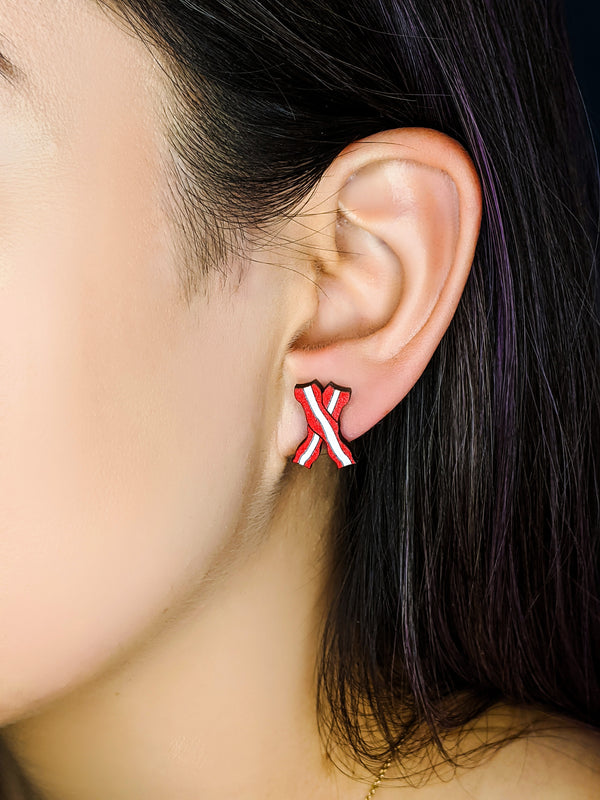 Bacon and Eggs Earrings