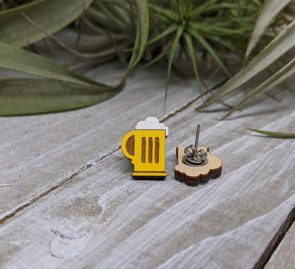 Beer Mug Earrings