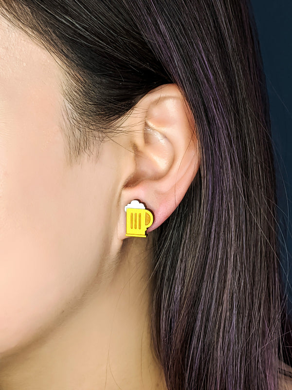 Beer Mug Earrings