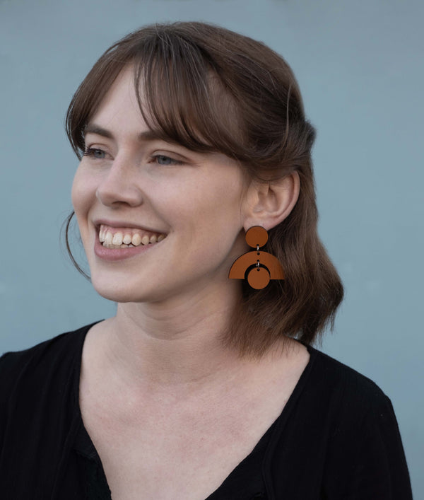 Two Moons Dangle Earrings