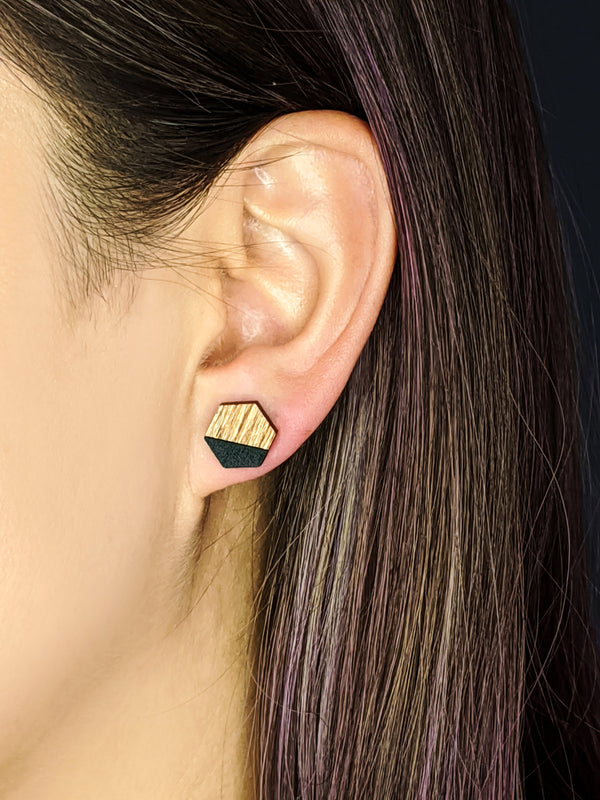 Dip Hexagon Earrings