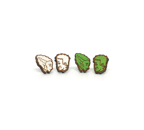 Frankenstein and Bride Earrings