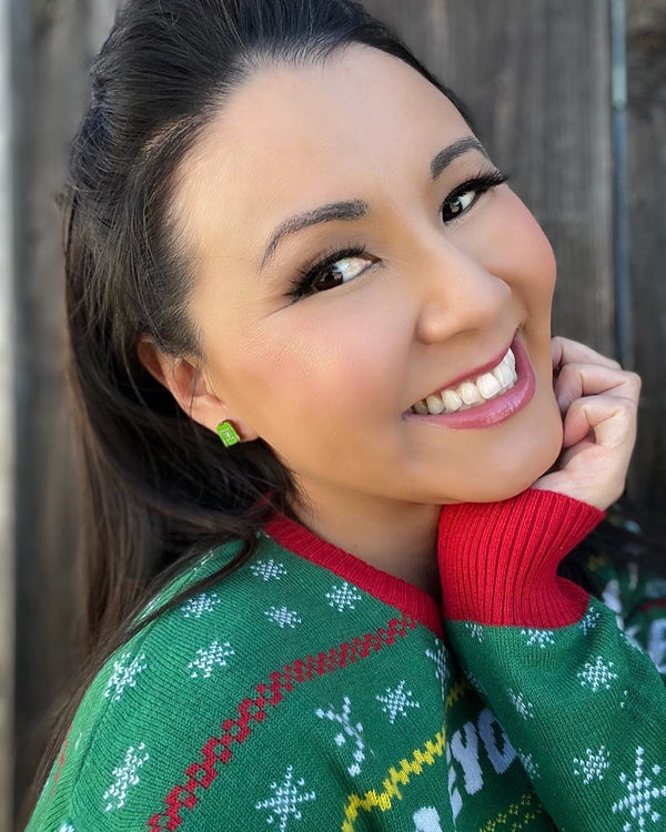 Christmas Sweater Wood Earring | Stocking Stuffer