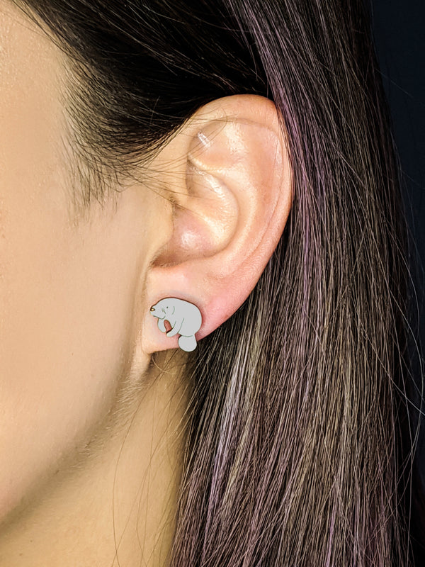 Manatee Earrings