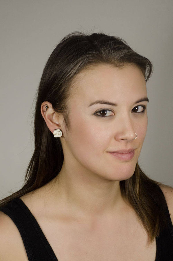 Milk and Cookie Earrings