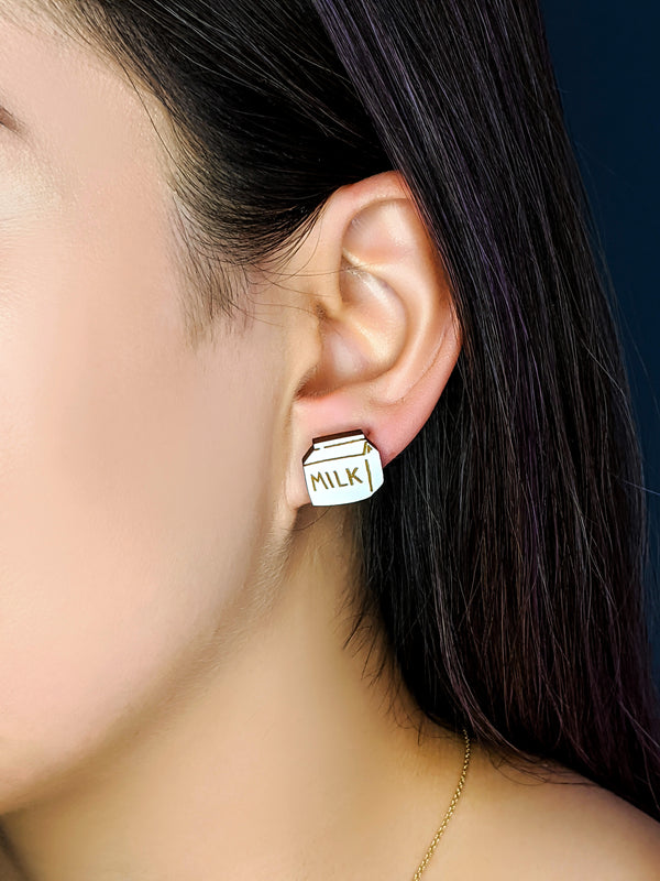 Milk and Cookie Earrings