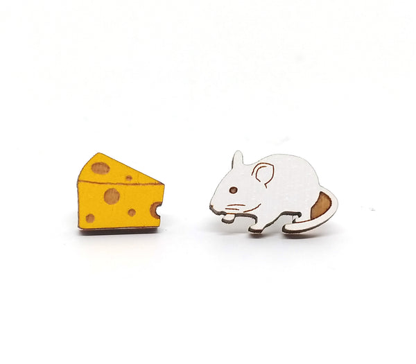 Mouse and Cheese Earrings