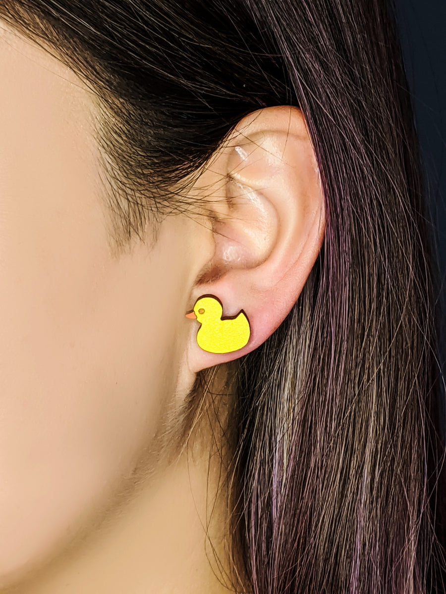 Rubber Ducky Earrings – [un]possible cuts