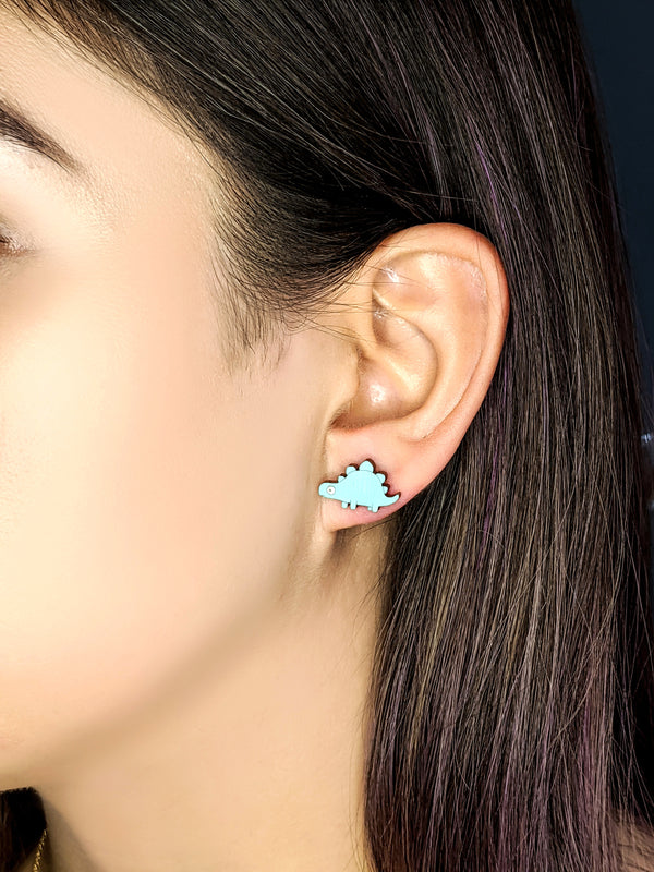 Scales The Stegosaurus Earrings