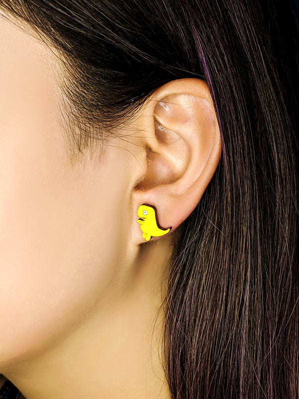 Short Arms the T-Rex Earrings