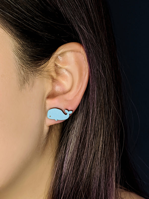 Whale Earrings