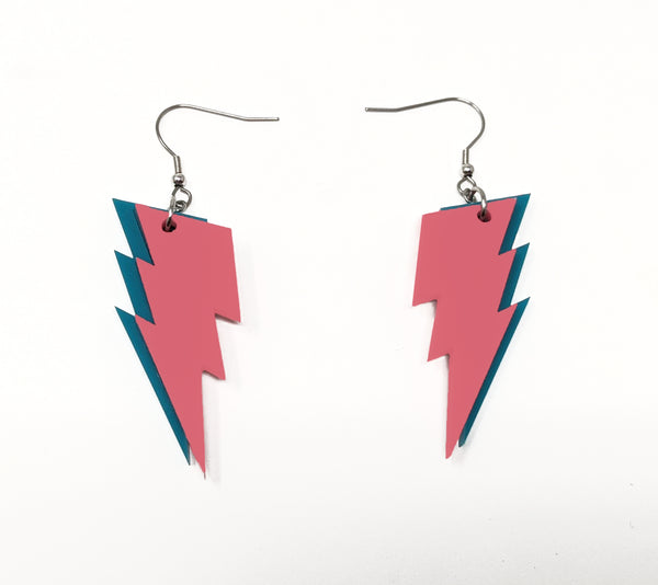 Lightning Bolt  Dangle Earrings