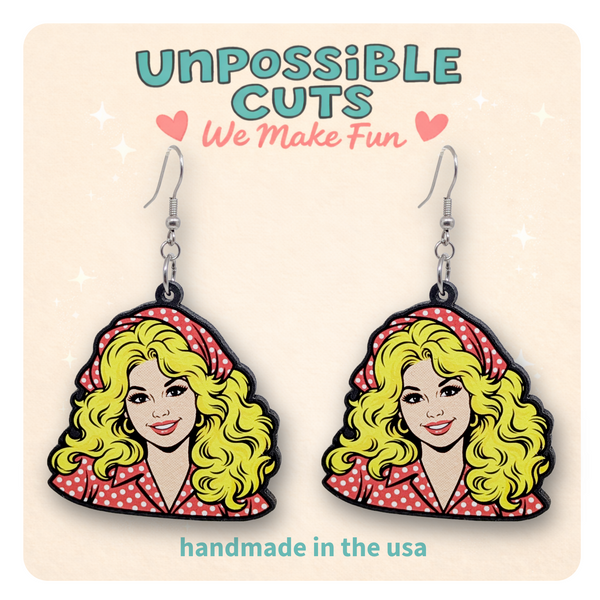 Country Singer Dangle Earrings – Retro Cowgirl Earrings