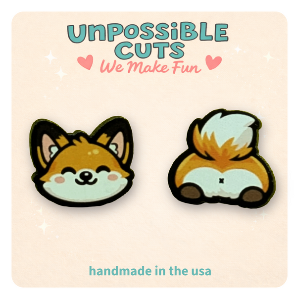 Fox Butt Earrings – Cute Mismatched Fox Stud Earrings