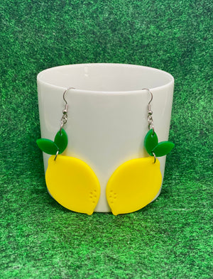 Lemon Dangle Earrings
