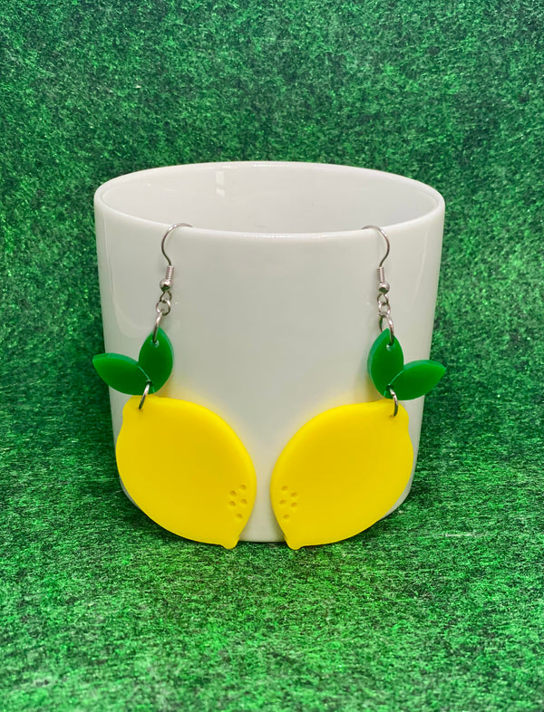 Lemon Dangle Earrings