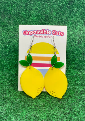 Lemon Dangle Earrings