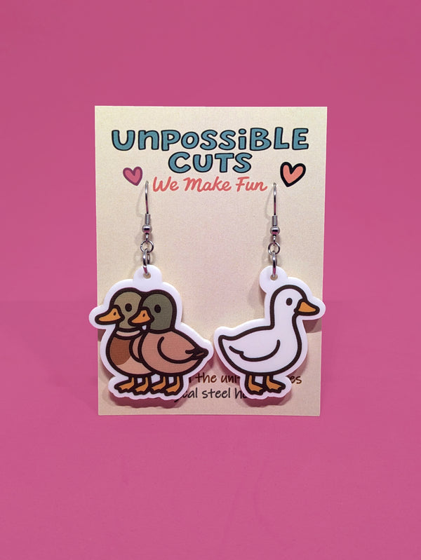 Duck, Duck ...... Goose!!!! Earrings