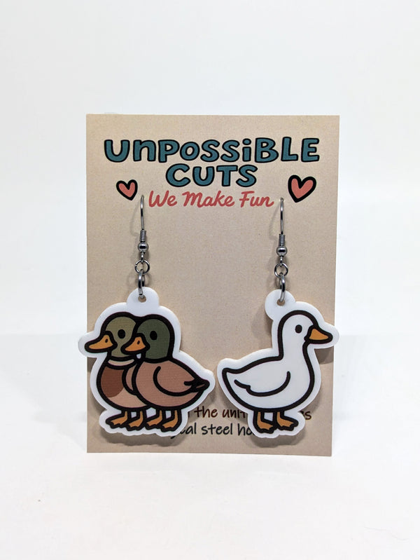 Duck, Duck ...... Goose!!!! Earrings