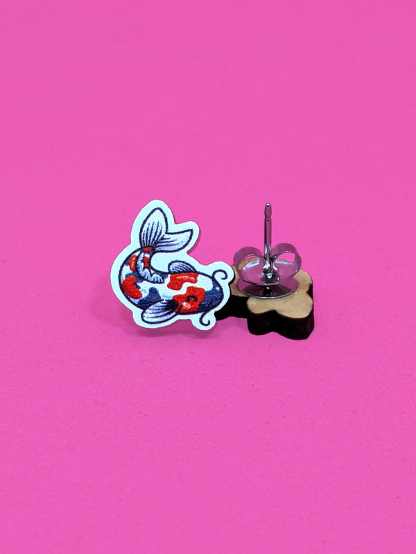 Koi Stud Earrings