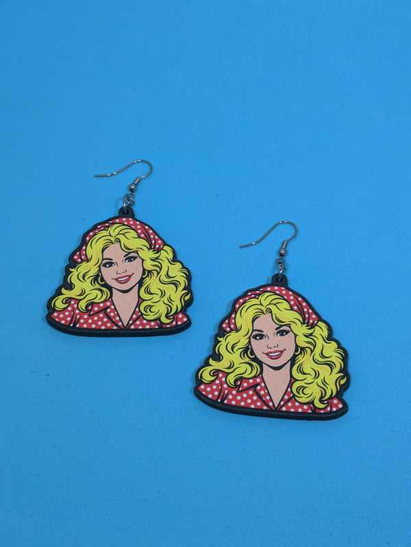 Country Singer Dangle Earrings – Retro Cowgirl Earrings