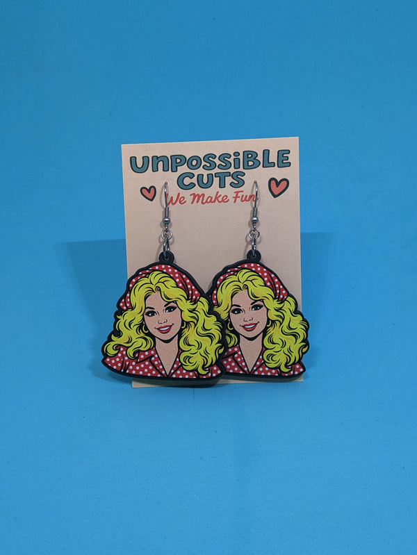 Country Singer Dangle Earrings – Retro Cowgirl Earrings