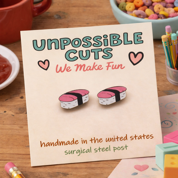 Sushi Earrings – Cute Sushi Stud Earrings for Food Lovers