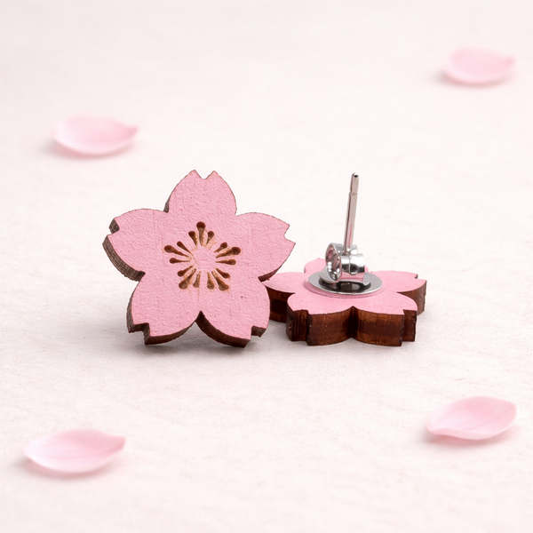 Cherry Blossom Earrings – Cute Cherry Blossom Stud Earrings