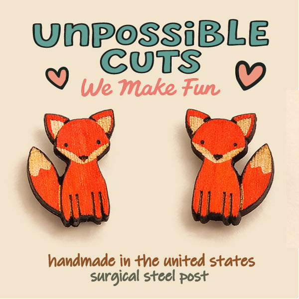 Fox Earrings – Cute Fox Stud Earrings for Animal Lovers