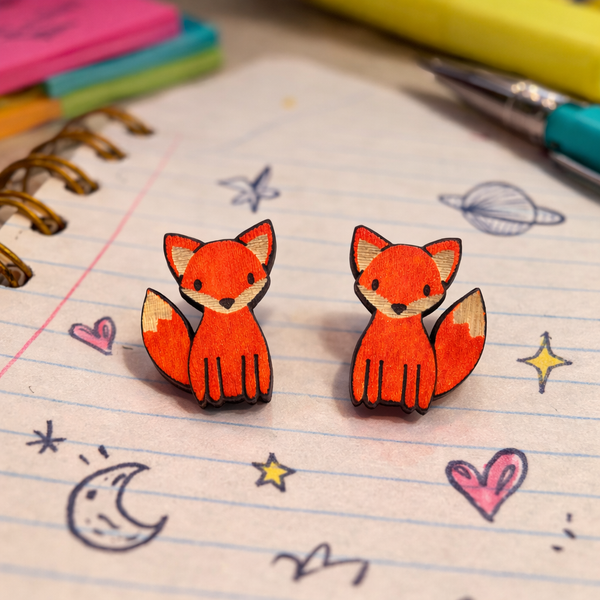 Fox Earrings – Cute Fox Stud Earrings for Animal Lovers