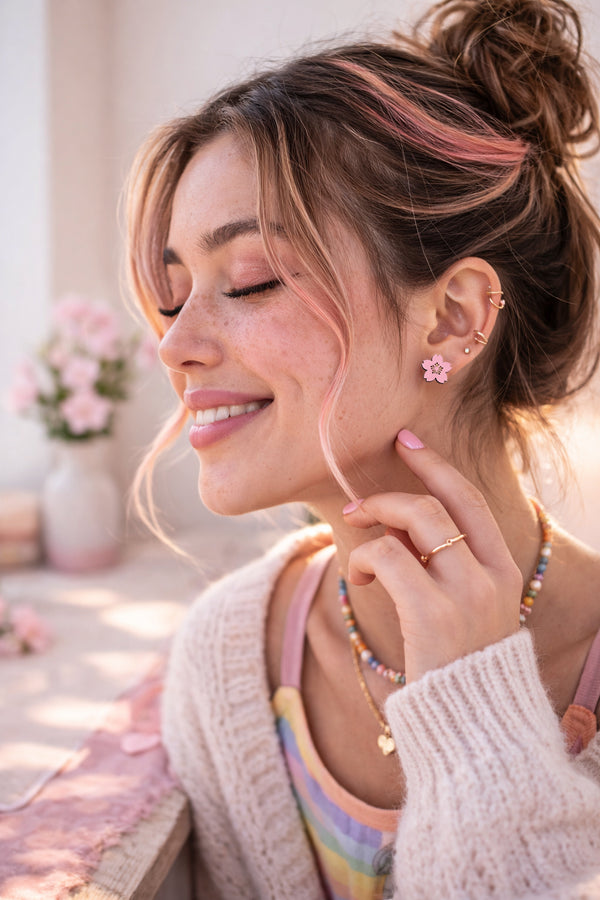 Cherry Blossom Earrings – Cute Cherry Blossom Stud Earrings