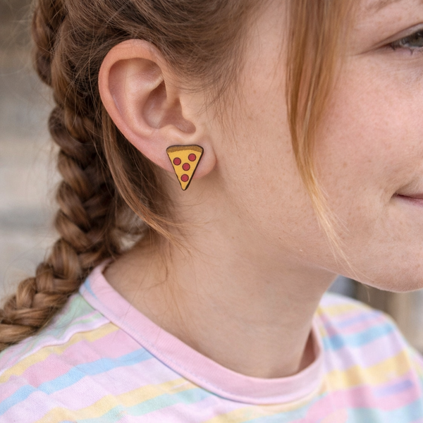Pizza Earrings – Cute Pizza Stud Earrings for Food Lovers
