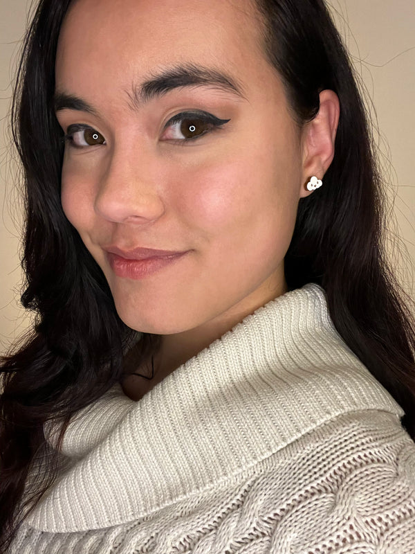 Happy Cloud and Sun Mismatched Stud Earrings
